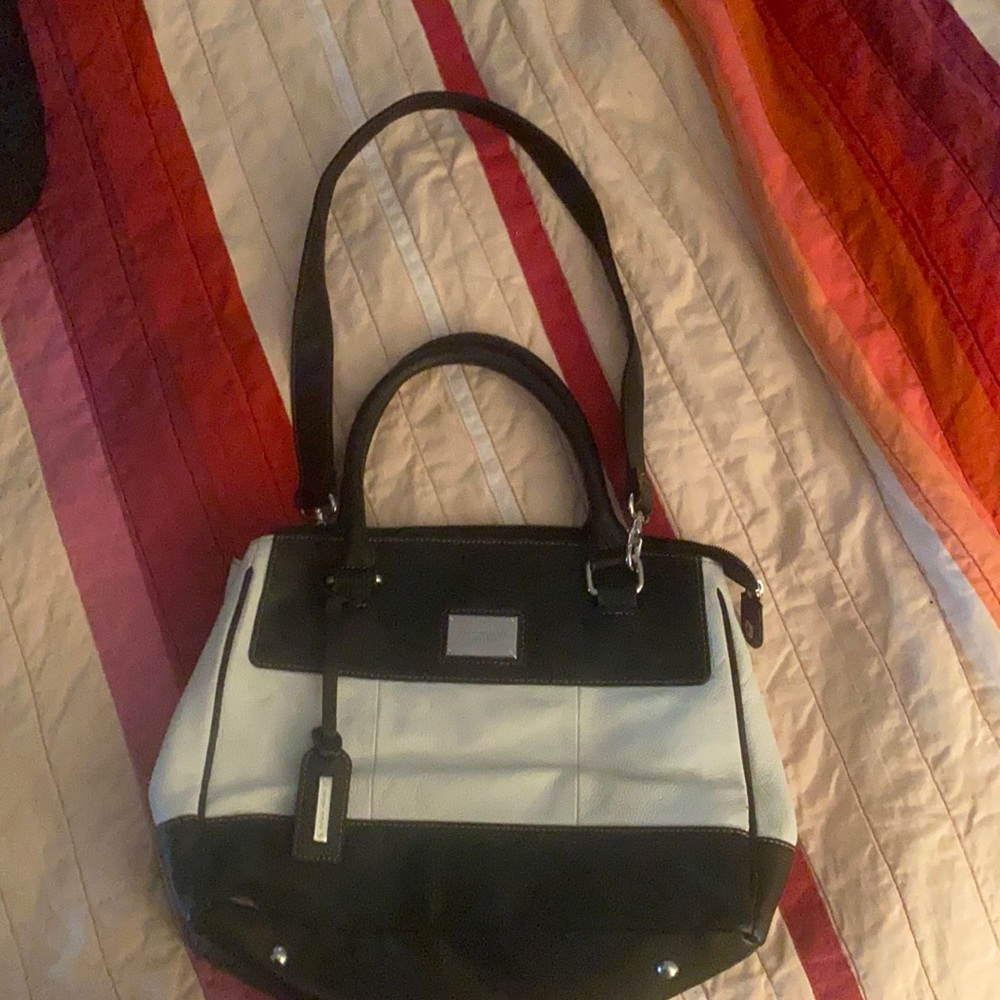 Tignanello Leather Satchel handbag shoulder strap